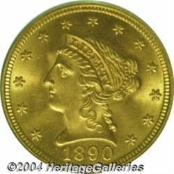 1890[$2 1/2] MS66 PCGS.