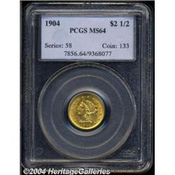1904[$2 1/2] MS64 PCGS.