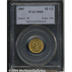 1907[$2 1/2] MS63 PCGS.