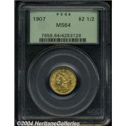 1907[$2 1/2] MS64 PCGS.