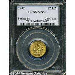 1907[$2 1/2] MS66 PCGS.