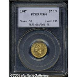 1907[$2 1/2] MS66 PCGS.