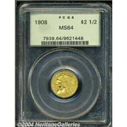 1908[$2 1/2] MS64 PCGS.