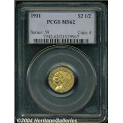 1911[$2 1/2] MS62 PCGS.
