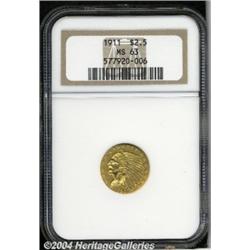 1911[$2 1/2] MS63 NGC.