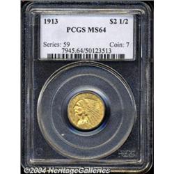 1913[$2 1/2] MS64 PCGS.