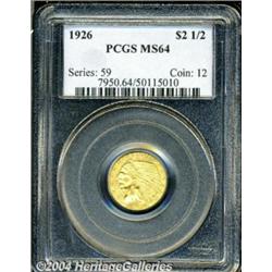 1926[$2 1/2] MS64 PCGS.