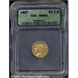 1927[$2 1/2] MS63 ICG.