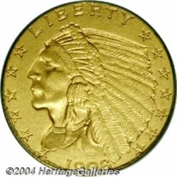 1908[$2 1/2] PR66 PCGS.