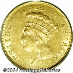 1856-S[$3] AU58 PCGS.