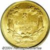 Image 2 : 1856-S[$3] AU58 PCGS.