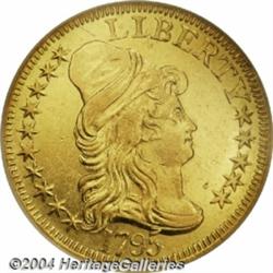 1795[$5] Small Eagle AU58 NGC.