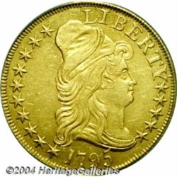 1795[$5] Small Eagle AU58 PCGS.