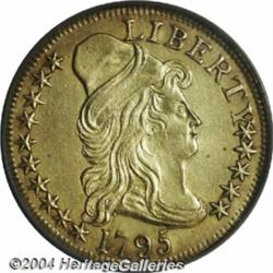 1795[$5] Small Eagle Unc Details, Tooled, Burnished, NCS.