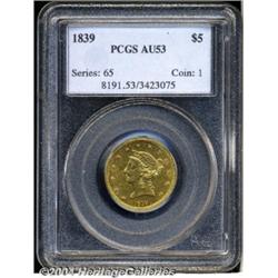 1839[$5] AU53 PCGS.
