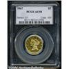 Image 3 : 1867[$5] AU58 PCGS.