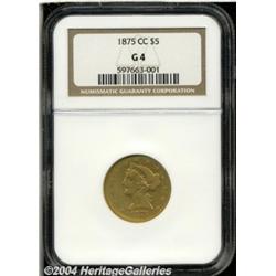 1875-CC[$5] Good 4 NGC.