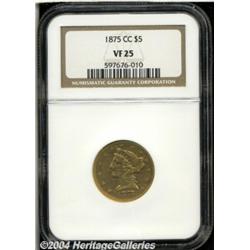 1875-CC[$5] VF25 NGC.