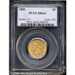 1883[$5] MS64 PCGS.