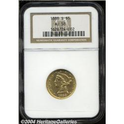 1888-S[$5] AU58 NGC.