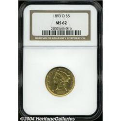 1893-O[$5] MS62 NGC.