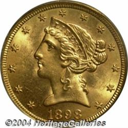 1898-S[$5] MS64 PCGS.