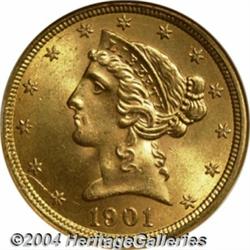 1901-S[$5] MS65 NGC.