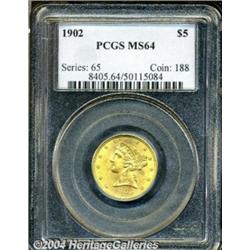 1902[$5] MS64 PCGS.
