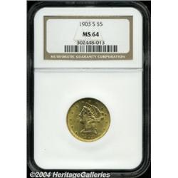 1903-S[$5] MS64 NGC.