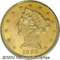 1898[$5] PR62 PCGS.