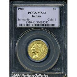 1908[$5] MS63 PCGS.