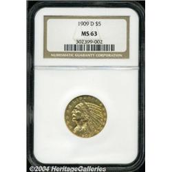 1909-D[$5] MS63 NGC.