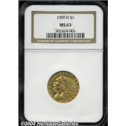 1909-D[$5] MS63 NGC.
