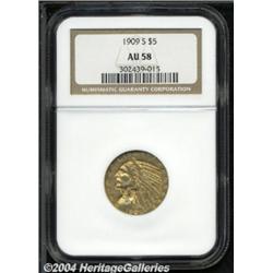 1909-S[$5] AU58 NGC.