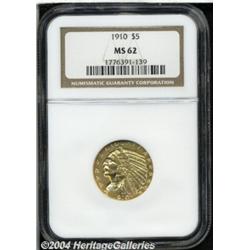 1910[$5] MS62 NGC.