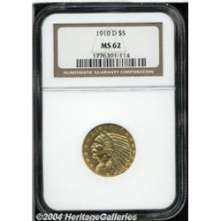 1910-D[$5] MS62 NGC.