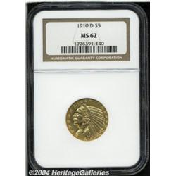 1910-D[$5] MS62 NGC.