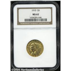 1913[$5] MS62 NGC.