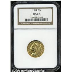 1914[$5] MS62 NGC.