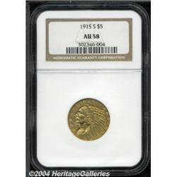 1915-S[$5] AU58 NGC.