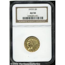 1915-S[$5] AU58 NGC.