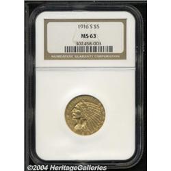 1916-S[$5] MS63 NGC.