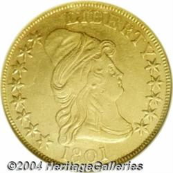 1801[$10]--Repaired, Scratched, Whizzed--ANACS. AU Details, Net VF20.