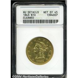 1843[$10]--Cleaned--ANACS. AU Details, Net XF45.