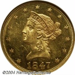 1847[$10] MS63[S NGC.