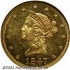 Image 1 : 1847[$10] MS63[S NGC.