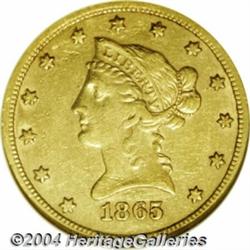 1865-S[$10] 865 Over Inverted 186 XF45 NGC.