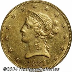 1871[$10] AU50 PCGS.