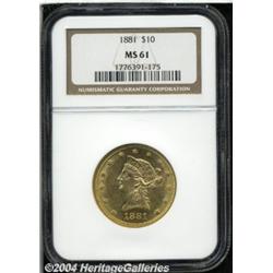 1881[$10] MS61 NGC.