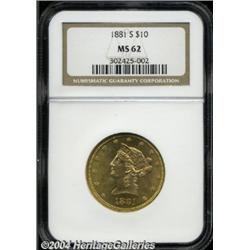 1881-S[$10] MS62 NGC.